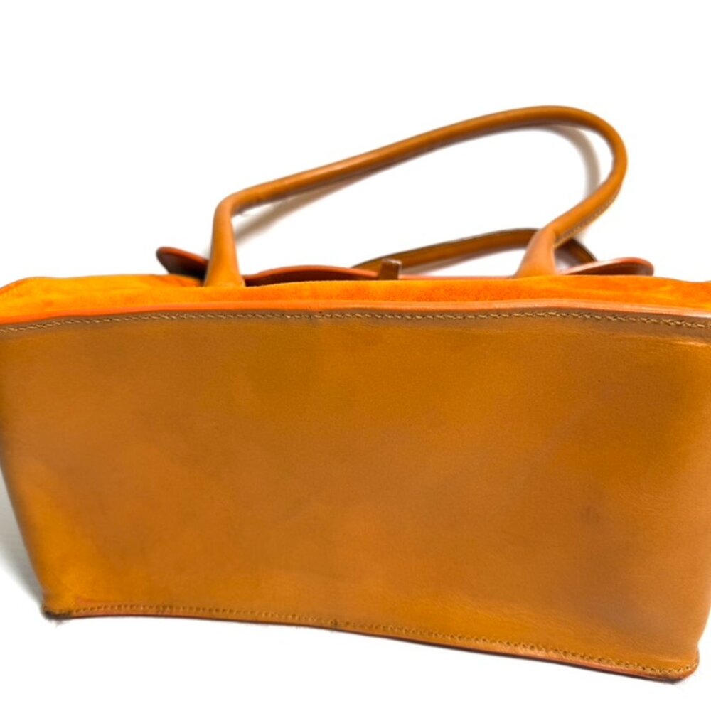 LAMBERTSON TRUEX Suede BOXCAR Satchel STUNNING With Tags - Picture 12 of 15